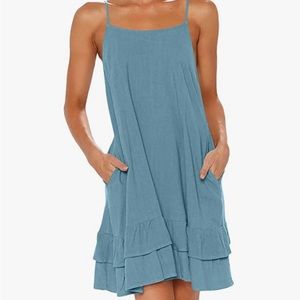 Women’s Pleated Dress with Adjustable Straps